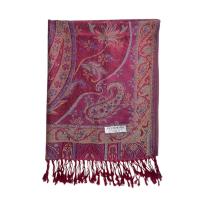 Reversible Soft Pashmina Shawl & Scarf for Women, Jacquard Brocade, Shawl, Sarong or Head Wraps