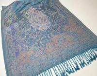 Reversible Soft Pashmina Shawl & Scarf for Women, Jacquard Brocade, Shawl, Sarong or Head Wraps