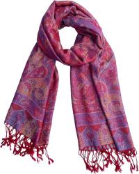 Reversible Soft Pashmina Shawl & Scarf for Women, Jacquard Brocade, Shawl, Sarong or Head Wraps