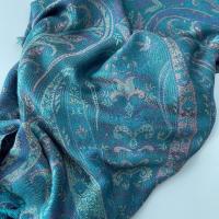 Reversible Soft Pashmina Shawl & Scarf for Women, Jacquard Brocade, Shawl, Sarong or Head Wraps