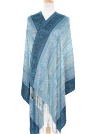 Soft Pashmina Shawl & Scarf for Women, Jacquard Brocade, Shawl, Sarong or Head Wraps