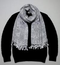 Reversible Soft Pashmina Shawl & Scarf for Women, Jacquard Brocade, Shawl, Sarong or Head Wraps
