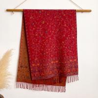 Thick & Soft Pashmina Shawl and Scarf for Women, Jacquard Brocade, Blanket Shawl