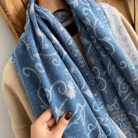 Thick & Soft Pashmina Shawl and Scarf for Women, Jacquard Brocade, Blanket Shawl