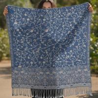 Thick & Soft Pashmina Shawl and Scarf for Women, Jacquard Brocade, Blanket Shawl