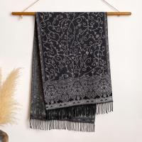 Thick & Soft Pashmina Shawl and Scarf for Women, Jacquard Brocade, Blanket Shawl