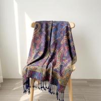 Soft Pashmina Shawl & Scarf for Women, Jacquard Brocade, Shawl, Sarong or Head Wraps