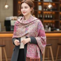 Shiny Soft Pashmina Shawl & Scarf for Women, Jacquard Brocade, Head Wraps