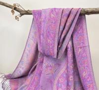Reversible Soft Pashmina Shawl & Scarf for Women, Jacquard Brocade, Shawl, Sarong or Head Wraps