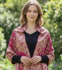 Shiny Pashmina Shawl & Scarf for Women, Jacquard Brocade, Head Wraps