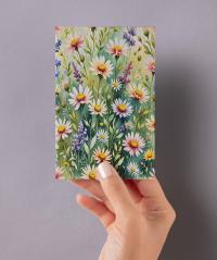Flowers - Original Art Card - Single Card or Bulk 10 Pack of Gift Cards
