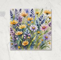Flowers - Original Art Card - Single Card or Bulk 10 Pack of Gift Cards