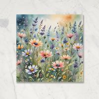 Flowers - Original Art Card - Single Card or Bulk 10 Pack of Gift Cards