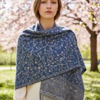 Thick & Soft Pashmina Shawl and Scarf for Women, Jacquard Brocade, Blanket Shawl