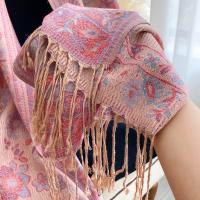 Soft Pashmina Shawl & Scarf for Women, Jacquard Brocade, Lightweight Blanket Shawl