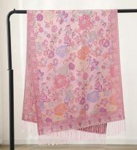 Soft Pashmina Shawl & Scarf for Women, Jacquard Brocade, Lightweight Blanket Shawl