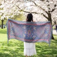 Soft Pashmina Shawl & Scarf for Women, Jacquard Brocade, Shawl, Sarong or Head Wraps