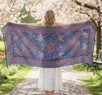 Soft Pashmina Shawl & Scarf for Women, Jacquard Brocade, Shawl, Sarong or Head Wraps