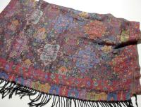 Reversible Soft Pashmina Shawl & Scarf for Women, Jacquard Brocade, Shawl, Sarong or Head Wraps