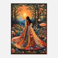 Floral Forest Print - Framed or Unframed - Original Art - Print on Paper
