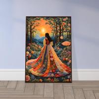 Floral Forest Print - Framed or Unframed - Original Art - Print on Paper