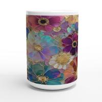 Floral Cups -  Large and Small Ceramic Mugs