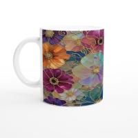 Floral Cups -  Large and Small Ceramic Mugs