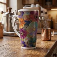 Latte 17oz Ceramic Mug - Coffee or Tea Cup, Extra Tall