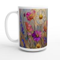 Floral Cups -  Large and Small Ceramic Mugs