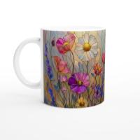 Floral Cups -  Large and Small Ceramic Mugs