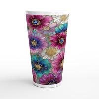 Latte 17oz Ceramic Mug - Coffee or Tea Cup, Extra Tall