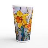 Latte 17oz Ceramic Mug - Coffee or Tea Cup, Extra Tall