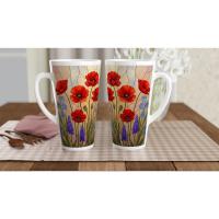 Latte 17oz Ceramic Mug - Coffee or Tea Cup, Extra Tall