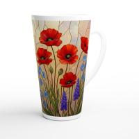 Latte 17oz Ceramic Mug - Coffee or Tea Cup, Extra Tall