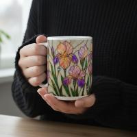 Floral Cups -  Large and Small Ceramic Mugs