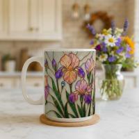 Floral Cups -  Large and Small Ceramic Mugs
