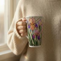 Latte 17oz Ceramic Mug - Coffee or Tea Cup, Extra Tall