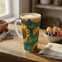 Latte 17oz Ceramic Mug - Coffee or Tea Cup, Extra Tall