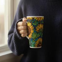 Latte 17oz Ceramic Mug - Coffee or Tea Cup, Extra Tall