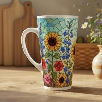 Latte 17oz Ceramic Mug - Coffee or Tea Cup, Extra Tall
