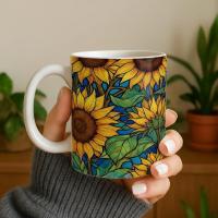Floral Cups -  Large and Small Ceramic Mugs