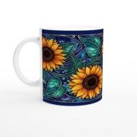 Sunflower Mug - Floral Cups -  Large and Small Ceramic Mugs