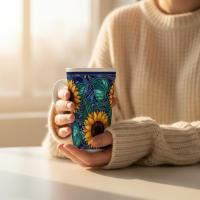 Latte 17oz Ceramic Mug - Coffee or Tea Cup, Extra Tall