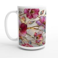 Floral Cups -  Large and Small Ceramic Mugs