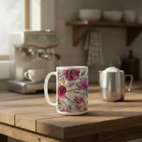 Floral Cups -  Large and Small Ceramic Mugs