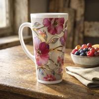 Latte 17oz Ceramic Mug - Coffee or Tea Cup, Extra Tall