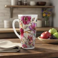 Latte 17oz Ceramic Mug - Coffee or Tea Cup, Extra Tall