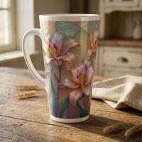 Latte 17oz Ceramic Mug - Coffee or Tea Cup, Extra Tall