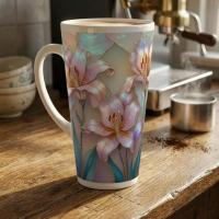 Latte 17oz Ceramic Mug - Coffee or Tea Cup, Extra Tall