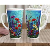 Latte 17oz Ceramic Mug - Coffee or Tea Cup, Extra Tall